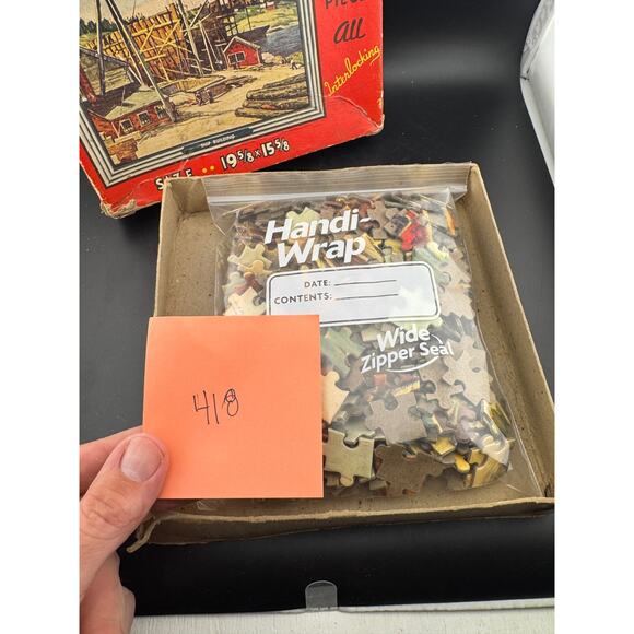Vintage Built-Rite Puzzle - Ship Building - Picture 6 of 6